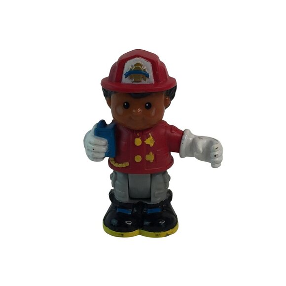 Fisher Price Little People Posable Figures Sarah Lynn & Fireman Michael Lot of 3 - Picture 3 of 10